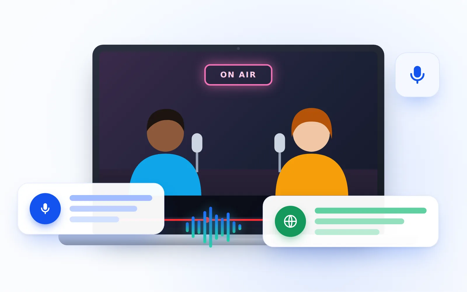 Menú de configuración de un reproductor de vídeo con la opción de subtítulos abierta y sin la opción de traducir