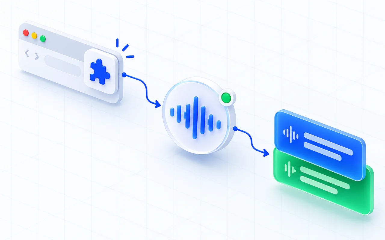 Estensione del browser che traduce l'audio della riunione in schede di sottotitoli bilingue