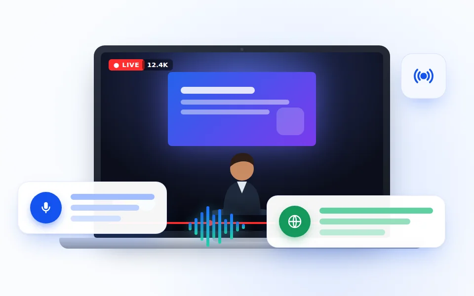 Live keynote streaming on YouTube